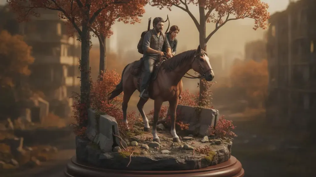 The Last of Us-Fans bekommen eine seltene Statue von Joel und Ellie