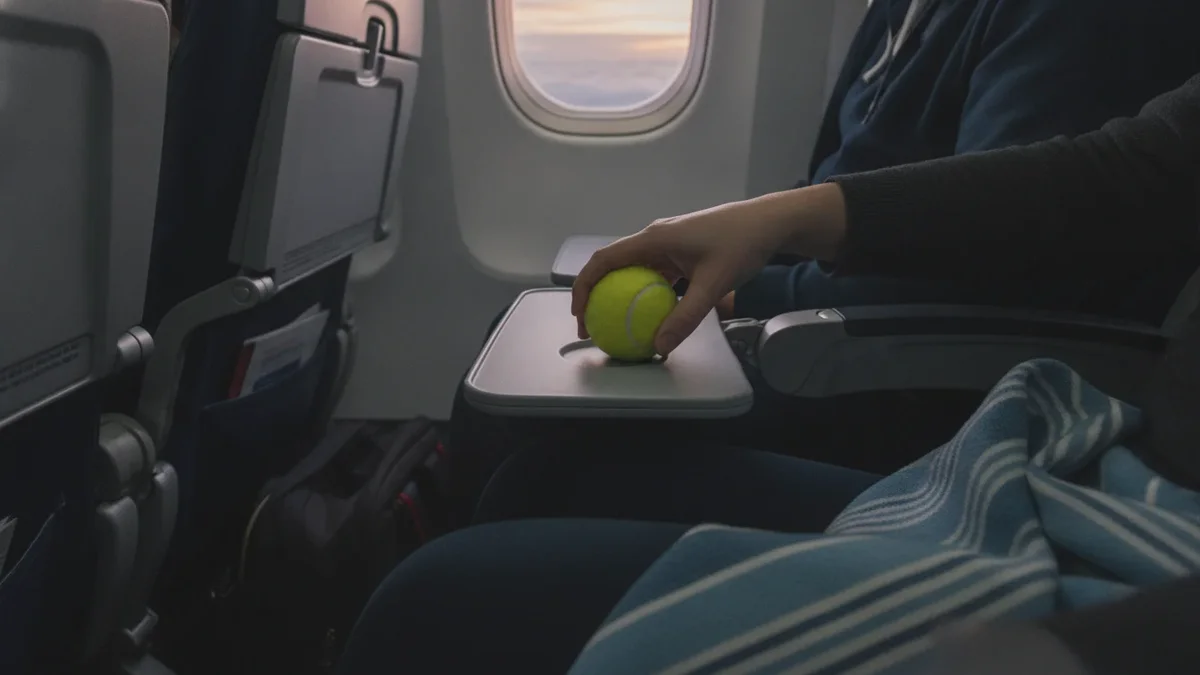 Kaum jemand weiß das: Warum ein Tennisball immer ins Handgepäck gehört